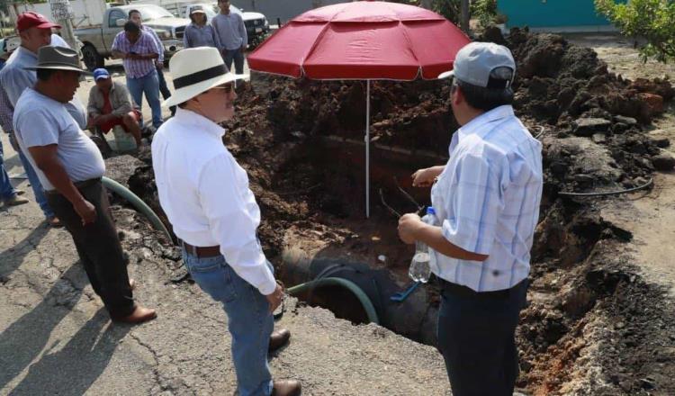 Reparan tubería que había dejado sin agua a más de 85 mil habitantes de Ocuiltzapotlán-Macultepec
