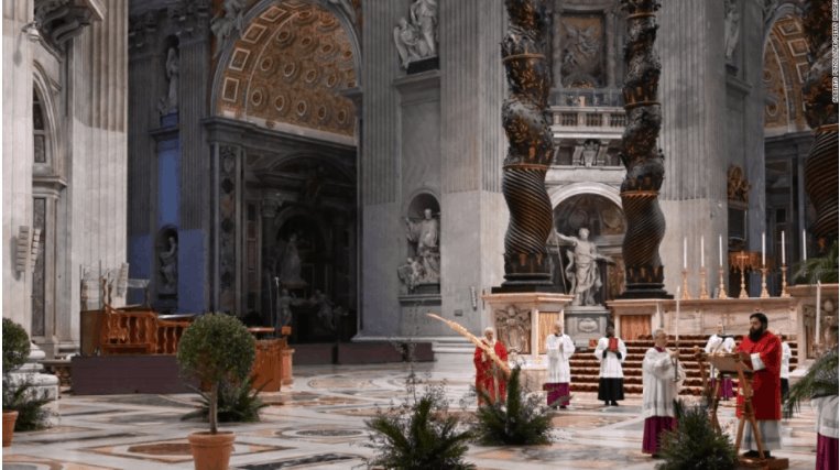 Inicia Papa Francisco Semana Santa sin fieles por Covid-19