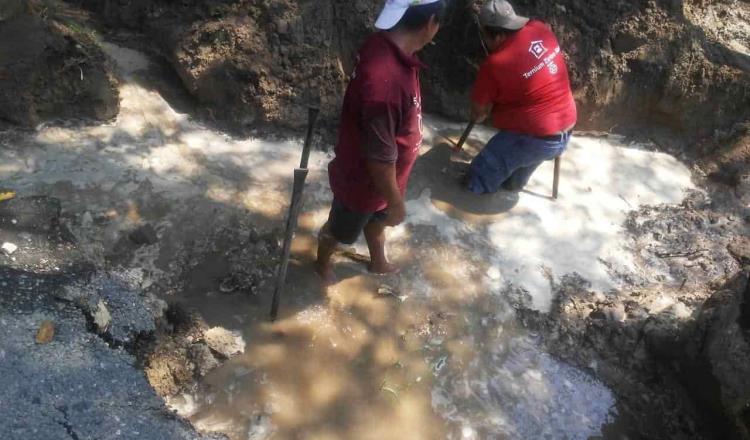 Reporta CEAS ruptura de línea antigua de agua potable de la Planta El Mango