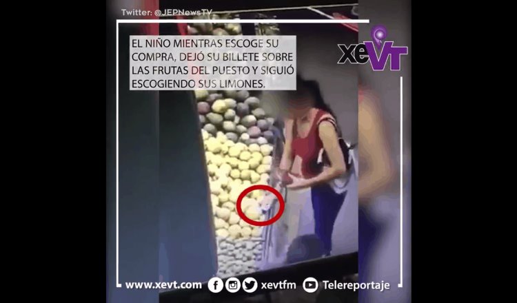 Mujer roba dinero a niño en mercado de Michoacán y la exhiben en video