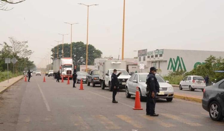 Restringen en Huimanguillo acceso a la cabecera municipal