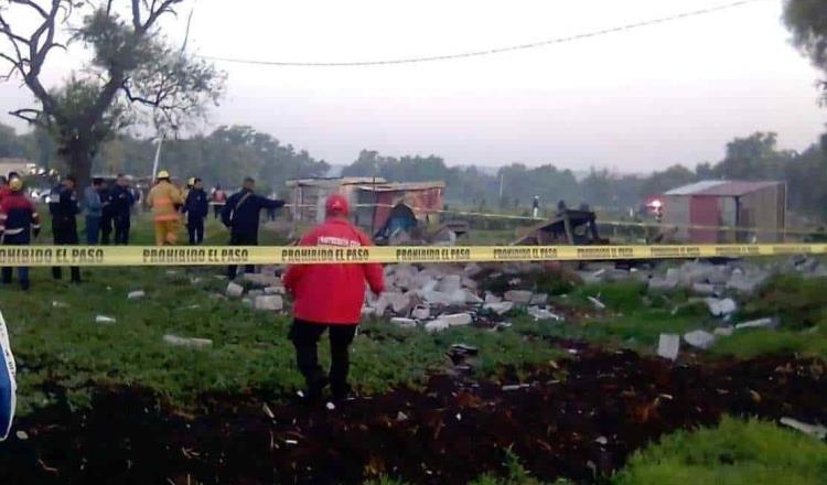 Explosión en taller de pirotecnia en Tultepec, Estado de México deja un muerto