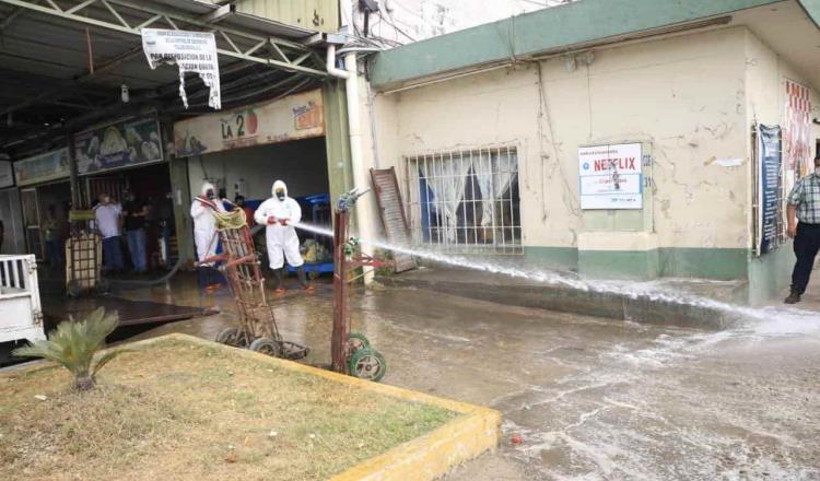 Sanitiza ayuntamiento de Centro Central de Abasto para evitar contagios de coronavirus