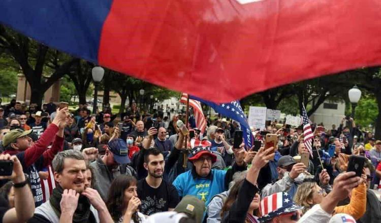 Protestan en Texas desafiando al Covid-19; ciudadanos piden reactivar economía del estado