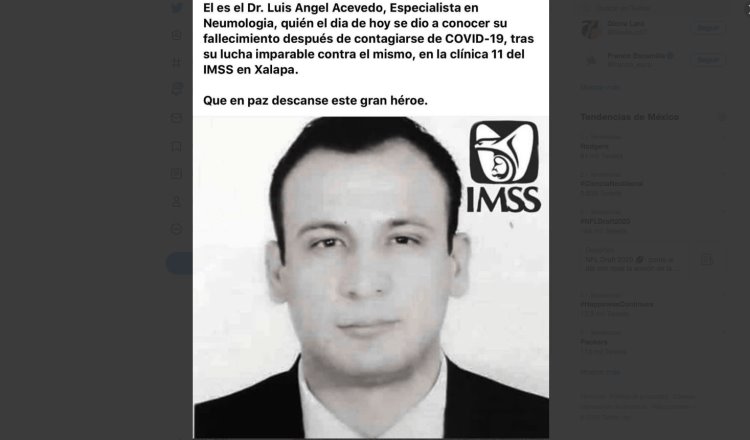 IMSS desmiente a Chumel sobre muerte por Covid-19 de un médico en Veracruz