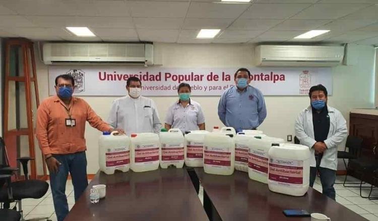 Dona UPCH gel antibacterial a Hospital del IMSS No.2 y Jurisdicción sanitaria en Cárdenas