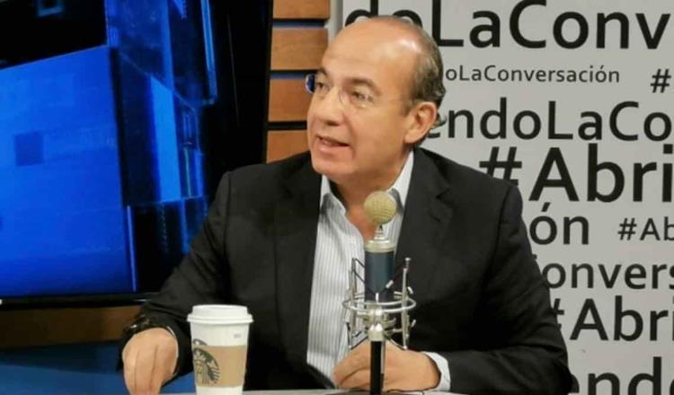 Acusa Felipe Calderón que señalamientos en su contra son para desviar la atención de la corrupción del hijo de Manuel Bartlett