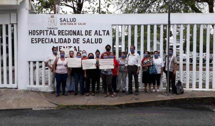 Intendentes del Psiquiátrico de Villahermosa exigen prestaciones y pago puntual de quincenas