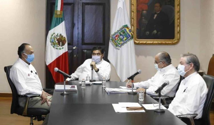 Acusa gobernador de Puebla al gobierno federal de generar información falsa sobre contagios
