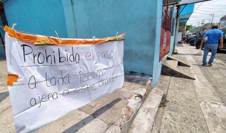 Cierran el paso a personas ajenas en callejón de Tamulté de las Barrancas