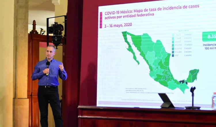 México rebasa los 5 mil decesos por SARS-CoV-2; hay 10 mil 681 casos activos en el país