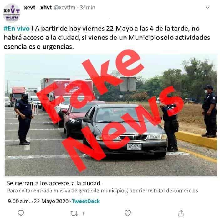 XEVT rechaza fake news que circula en redes sociales sobre cierre de Villahermosa