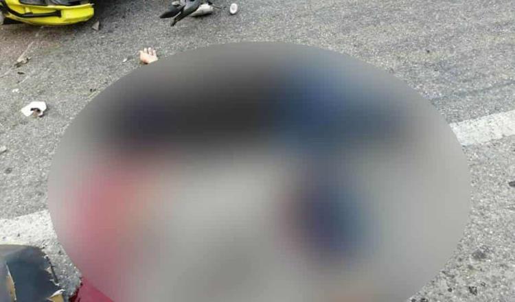 Atropellan y matan a una motociclista en la carretera Villahermosa-Nacajuca