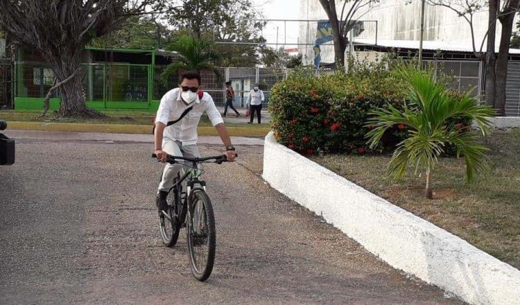 Ayuntamiento de Centro espera autorización de SEMOVI para habilitar carriles temporales para bicicletas