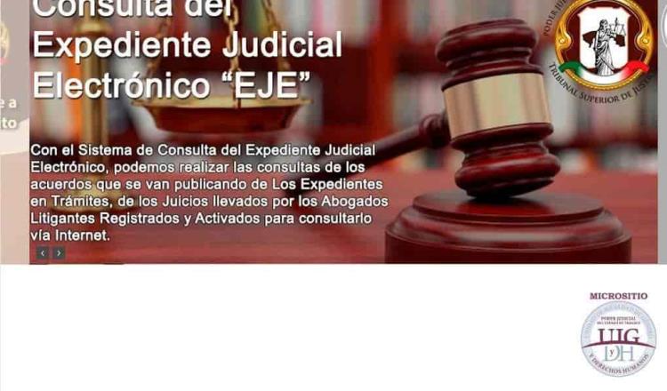 TSJ pone a disposición de abogados consulta de expedientes en línea