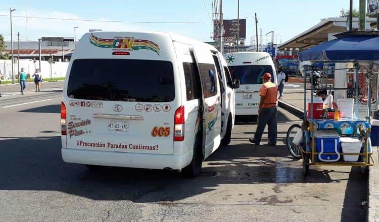 Exhibe Hoy No Circula irregularidades en transporte público en Tabasco