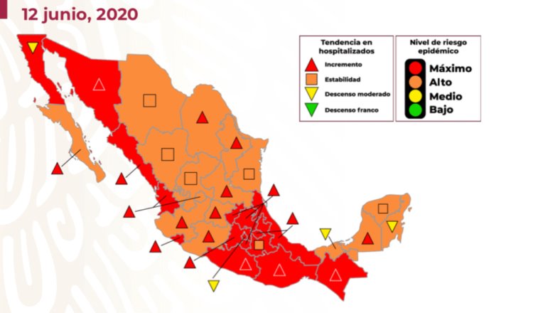 Tabasco y 15 estados cambian a semáforo naranja… según perspectiva federal sobre Covid