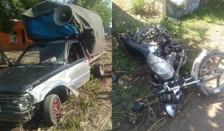 Muere un militar y un civil resulta herido.. tras accidente en el poblado C-40 de Huimanguillo