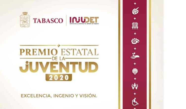 Lanza INJUDET la convocatoria para el Premio Estatal de la Juventud 2020