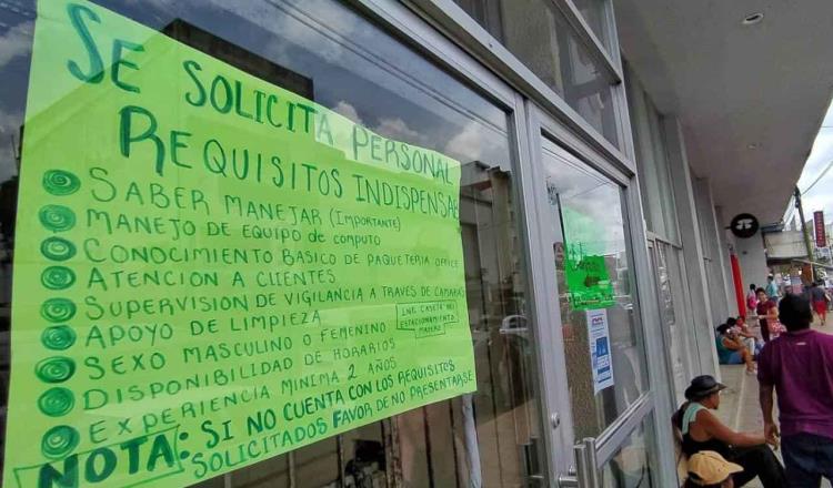Tabasco cierra con tasa de ocupación de 95.5% durante el 2021, reporta INEGI