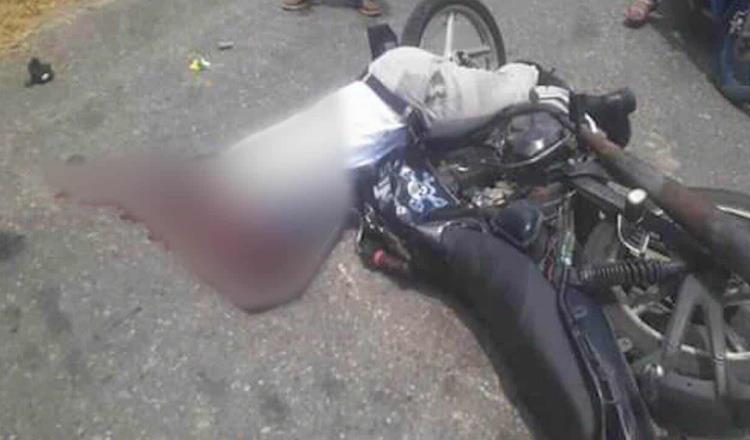 Muere motociclista atropellado en libramiento en Jalpa de Méndez