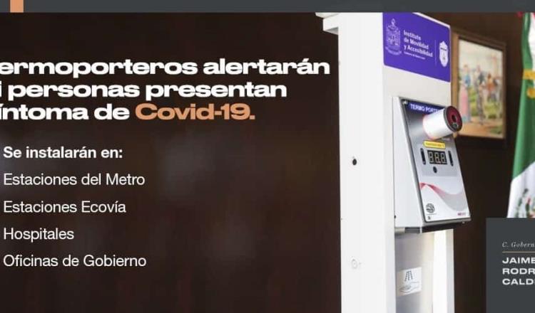 Instalan Termoporteros en Nuevo León, para detectar a transeúntes sospechosos de Covid-19