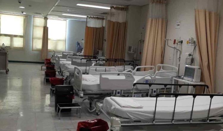 Registra Tabasco 84 por ciento de ocupación de camas generales para pacientes Covid