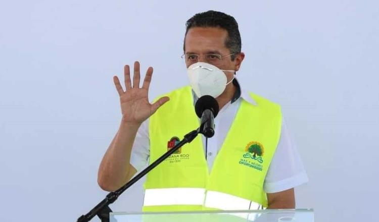 Confirma gobernador de Quintana Roo que es positivo a Covid-19