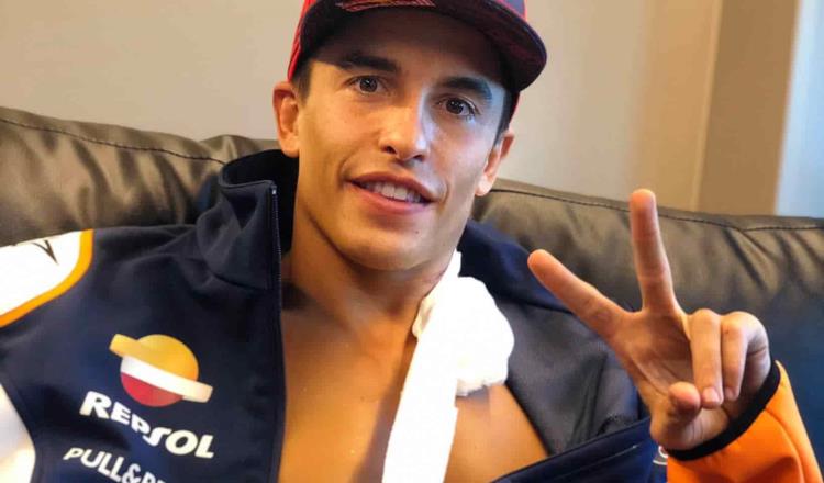 Fuerte accidente de Marc Márquez en el regreso de la Moto GP