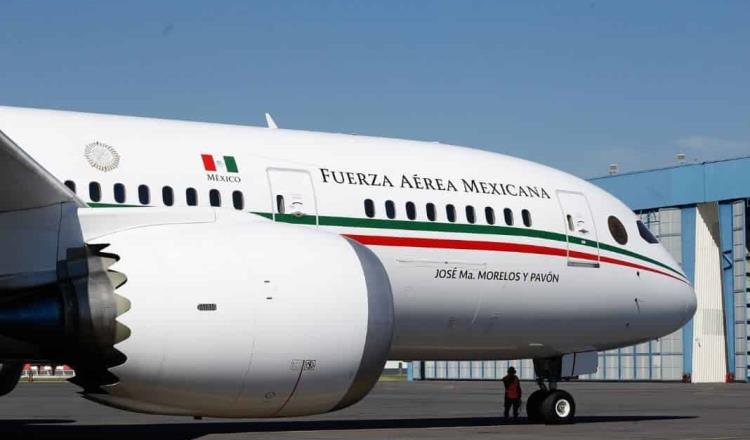 En próximas horas regresará a México, el avión presidencial