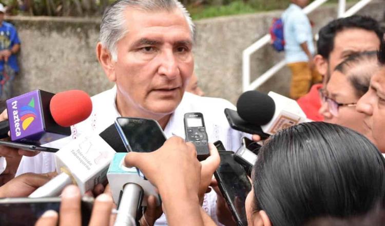 Ataja Adán Augusto acusación de intromisión del Gobierno en proceso interno de Morena; “Jesusita tiene mis respetos”, dice