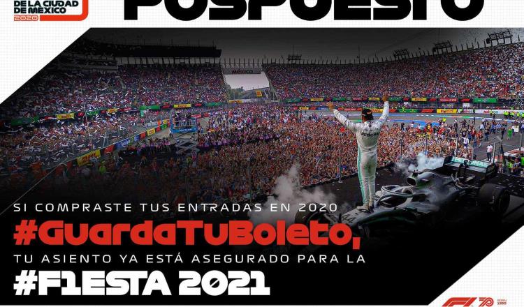 Posponen para el 2021 el Gran Premio de México 2020