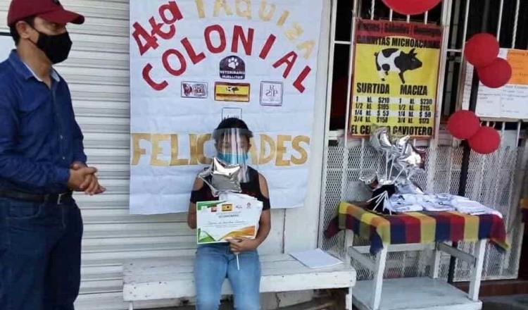 Celebra Cerdito Gaviotero a 13 estudiantes de excelencia con ‘Taquiza colonial’