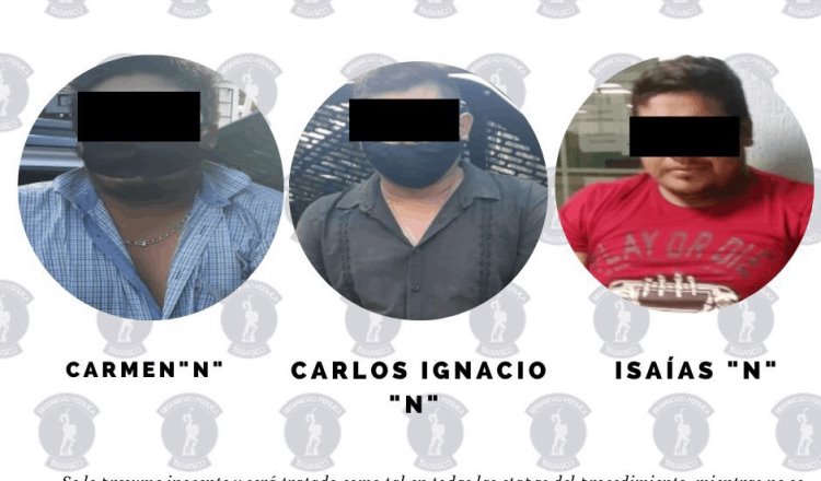 Detienen a tres sujetos acusados de robo con violencia en Tabasco 2000
