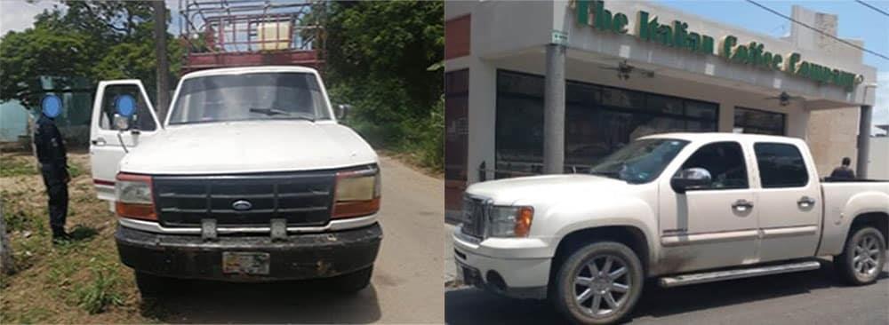 Aseguran dos unidades con reporte de robo en Villahermosa