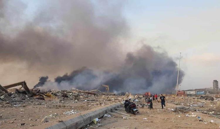 2.700 toneladas de nitrato de amonio habrían originado la explosión en Beirut, señalan conclusiones preliminares