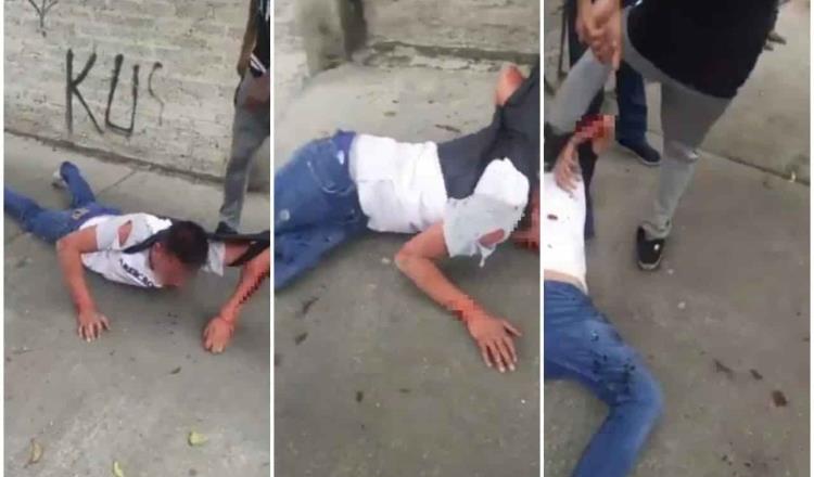Ciudadanos golpean a sujeto que ingresó a robar a una casa en Iztapalapa