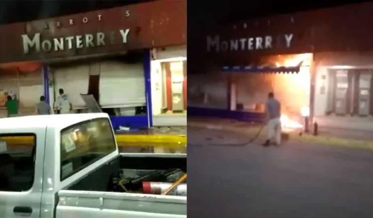 Se incendia una tienda de abarrotes en Comalcalco… no hubo heridos