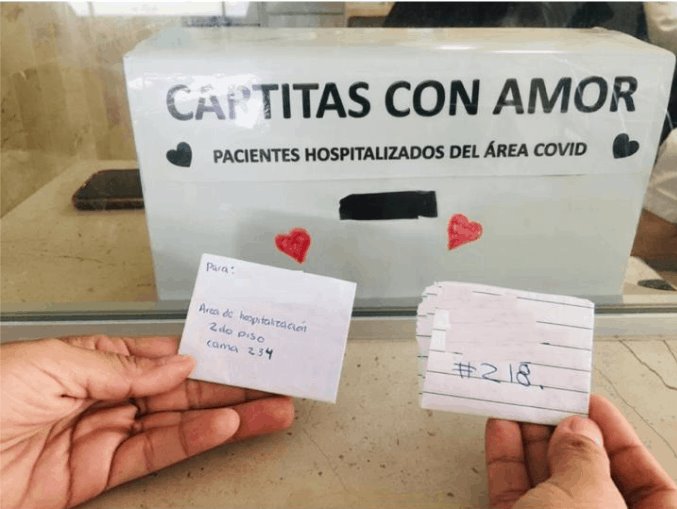 Implementan en Tabasco ‘Cartitas de Amor’ para pacientes de Covid internos en el IMSS
