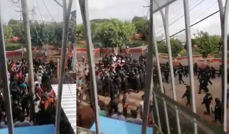Inicio de “mercado en calle” genera disturbios en Villa Benito Juárez Macuspana