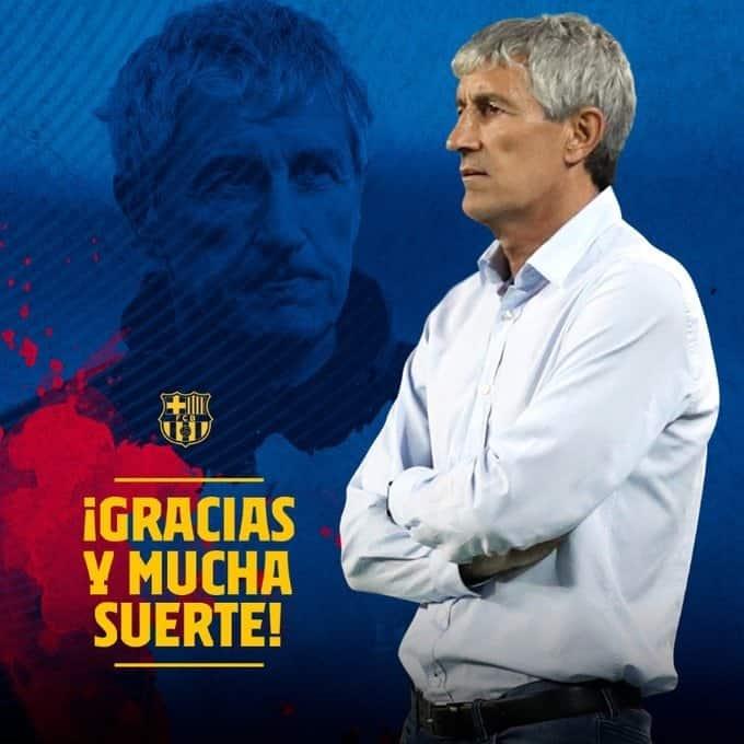 Quique Setién deja oficialmente la Dirección Técnica del Barcelona