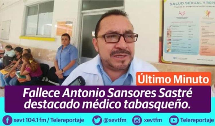 Fallece el médico y político Antonio Sansores Sastré