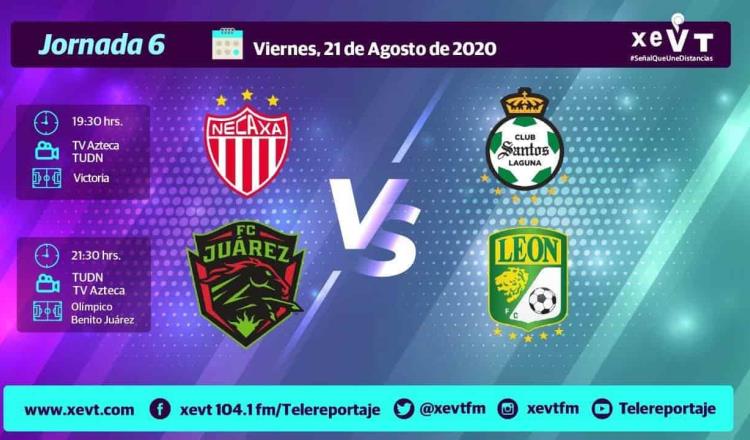 Estos son los partidos de la Jornada 6 de este viernes