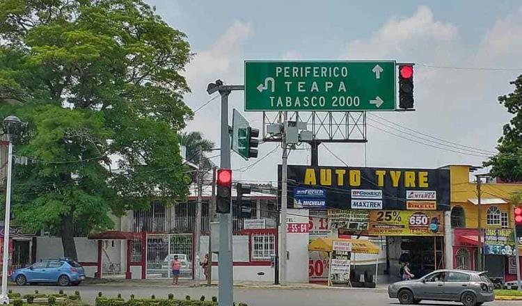 Inicia PEC rehabilitación de semáforos en Villahermosa