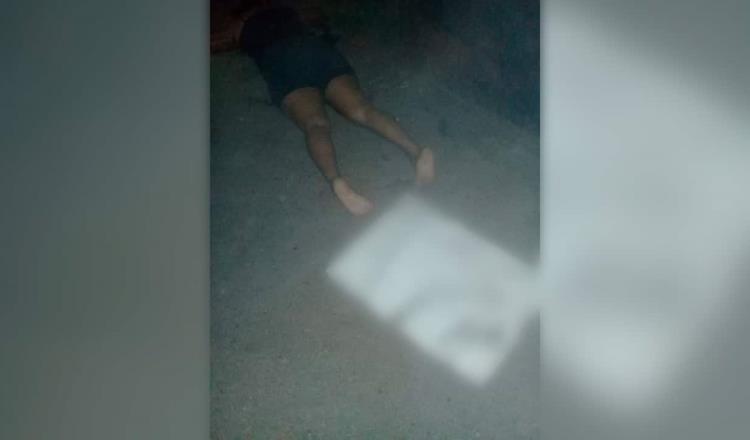 A balazos asesinan a mujer en Cunduacán… dejan narco mensaje