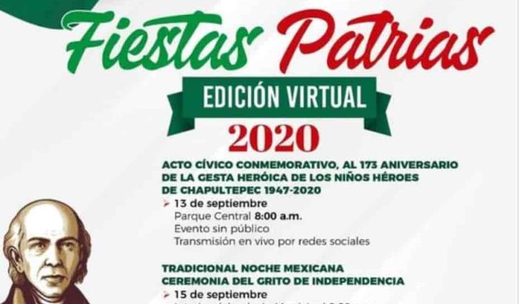 Cárdenas, Jalpa de Méndez y Tacotalpa anuncian festejos patrios de manera virtual