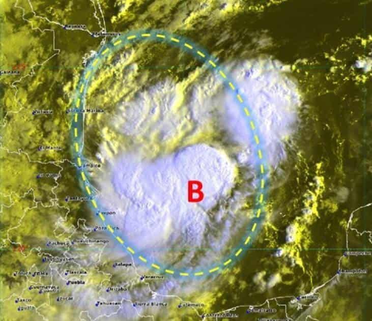 Advierte Conagua probabilidad del 90% de desarrollo de ciclón en el Golfo de México en el pronóstico a 48 horas