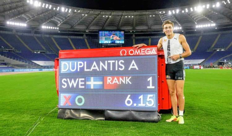 Sueco de 20 años bate récord de saltó en pértiga con 6.16 metros