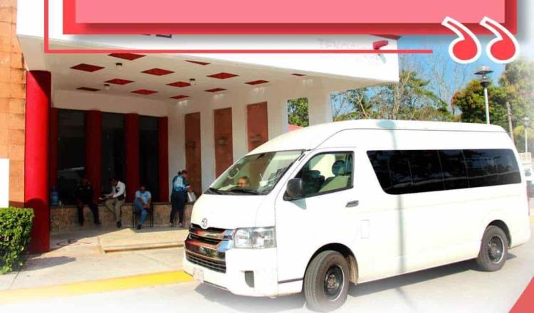 Ofrecen en Tenosique transporte gratuito para pacientes y familiares con citas médicas en Villahermosa