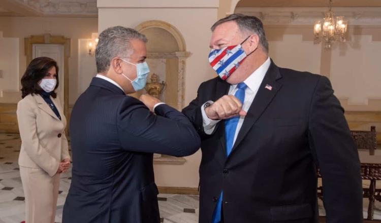 Se reúne Mike Pompeo con el presidente de Colombia, Iván Duque